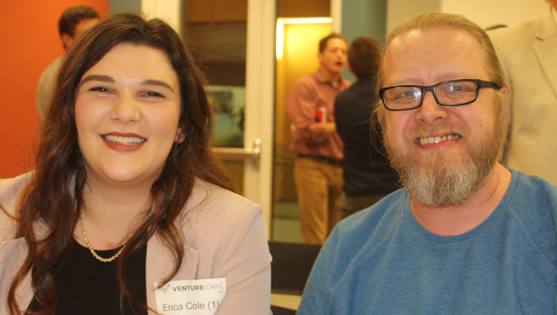 Caught Schmoozing at Venture Cafe-STL